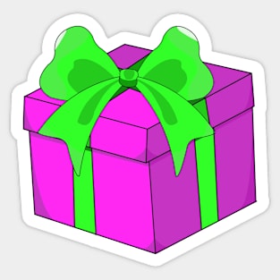 pink present Sticker